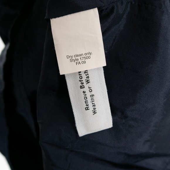 J. CREW navy blue silk blend sleeveless ruffle dress size 6 - Picture 10 of 11